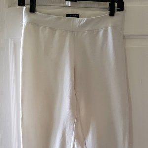 Eileen Fisher White Slim Ankle Pants